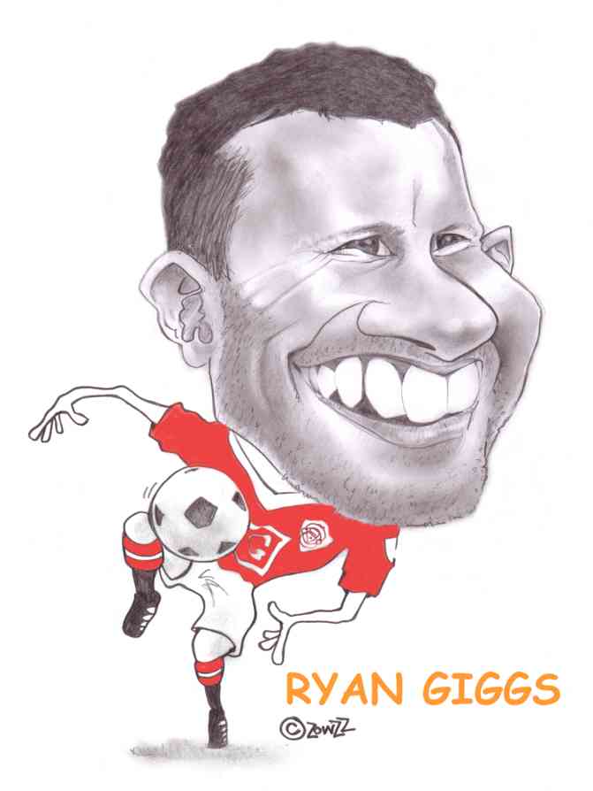RYAN GIGGS CARICATURE